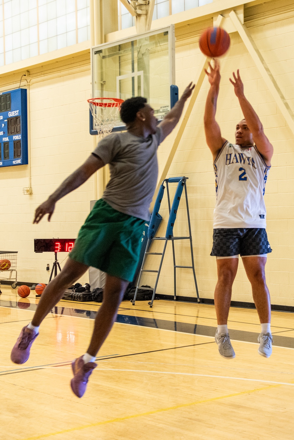 On the court at Travis: Three-on-Three and Three-point Showdown