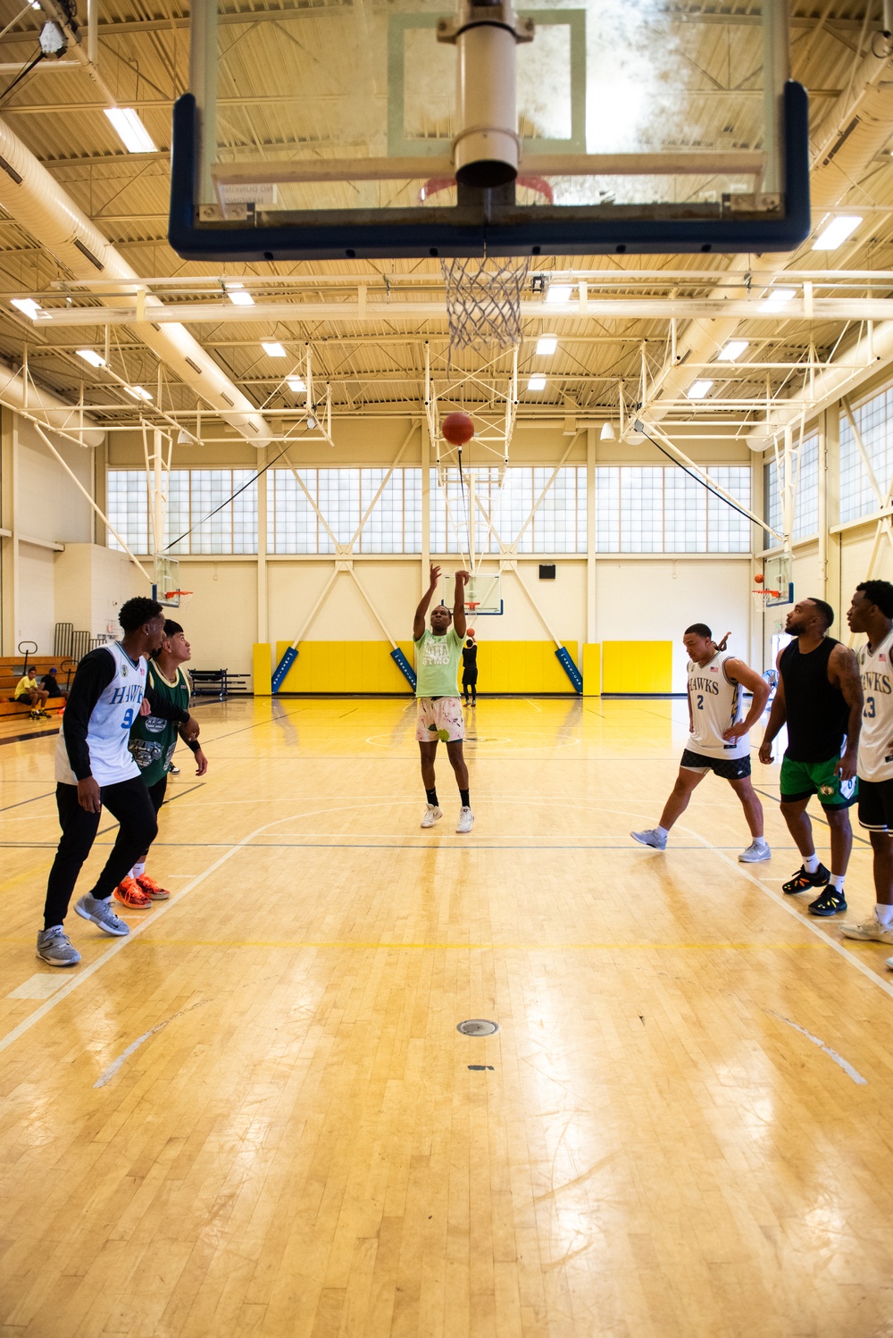 On the court at Travis: Three-on-Three and Three-point Showdown