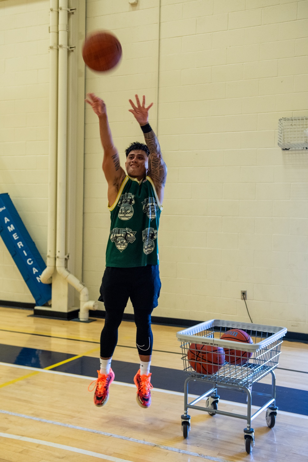 On the court at Travis: Three-on-Three and Three-point Showdown