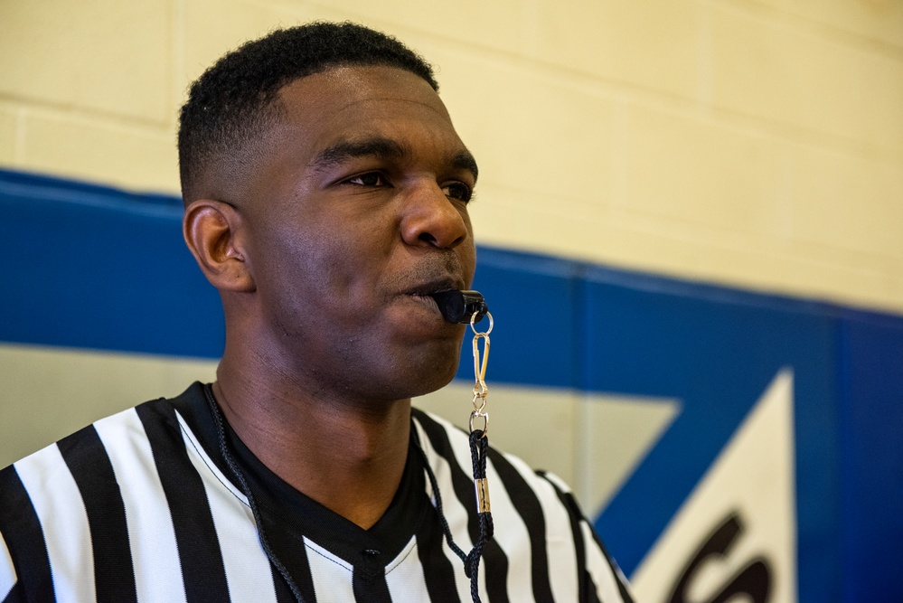 On the court at Travis: Three-on-Three and Three-point Showdown