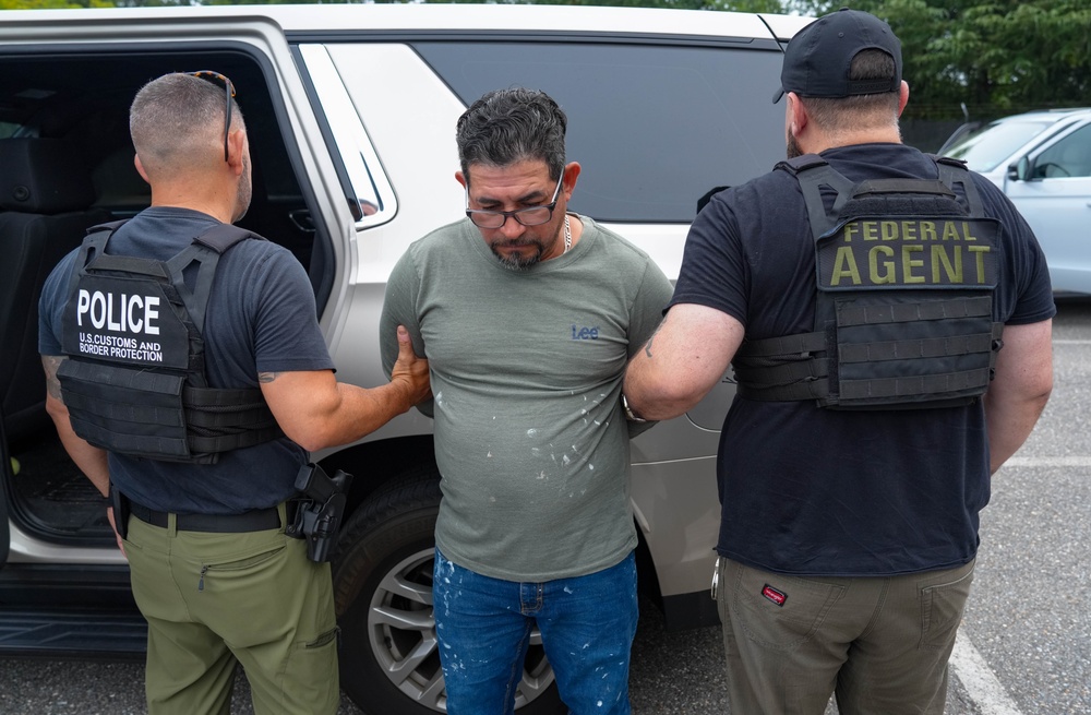 BORTAC detains an illegal alien in Frederick, Md.