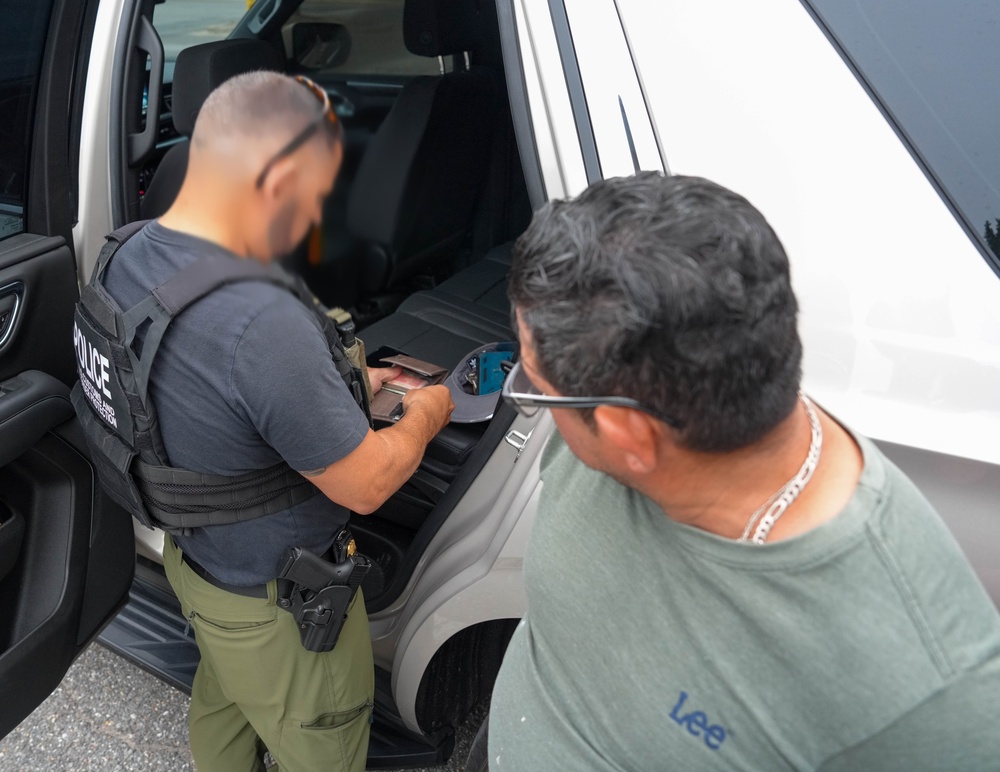 BORTAC detains an illegal alien in Frederick, Md.