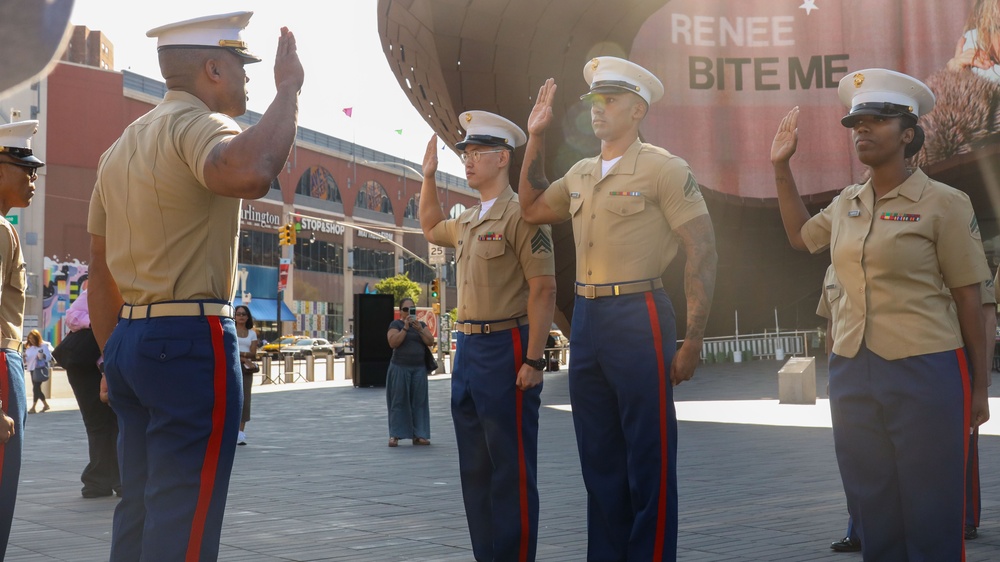 1st Marine Corps District August Reenlistment Ceremony
