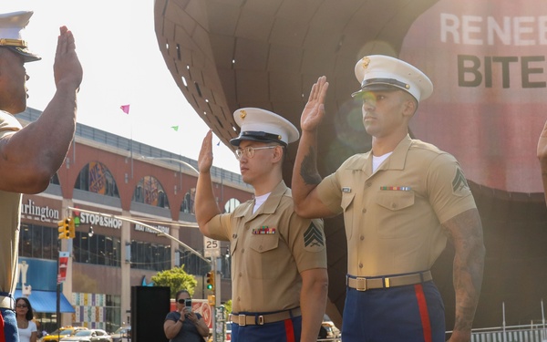 1st Marine Corps District August Reenlistment Ceremony
