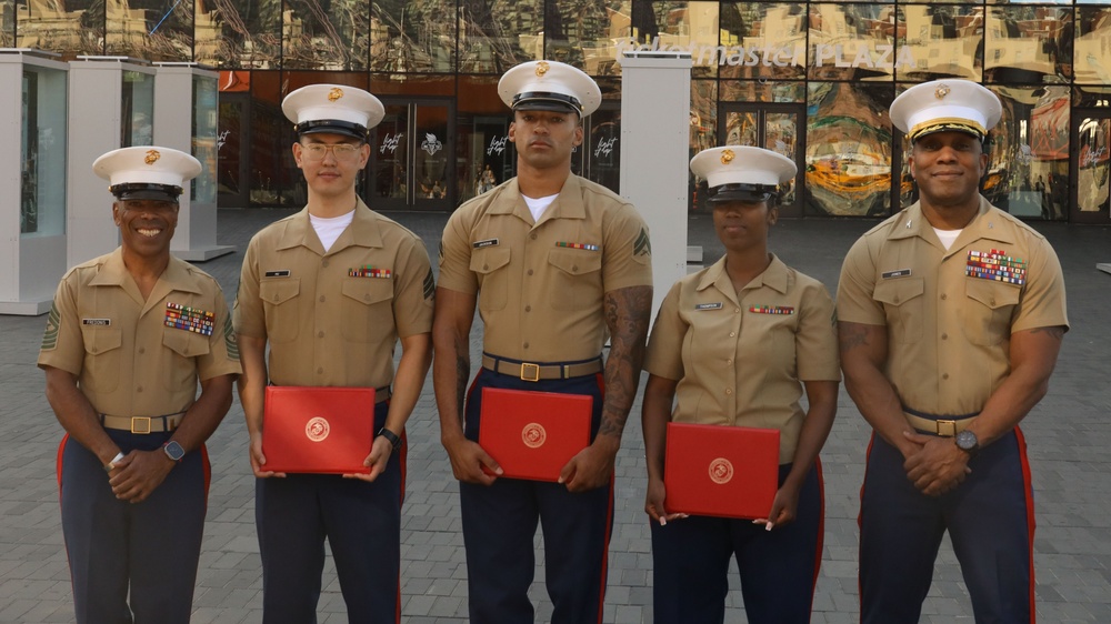 1st Marine Corps District August Reenlistment Ceremony