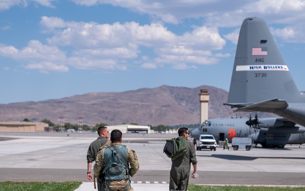 Aircrew steps to aircraft prior to training flight