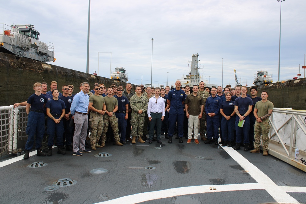 Coast Guard Cutter Escanaba crew hosts US Ambassador of Panama