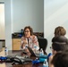 Sen. Jacky Rosen addresses Nevada Air National Guard Airmen and members of her staff during a Nevada Air National Guard base visit Aug. 12, 2025