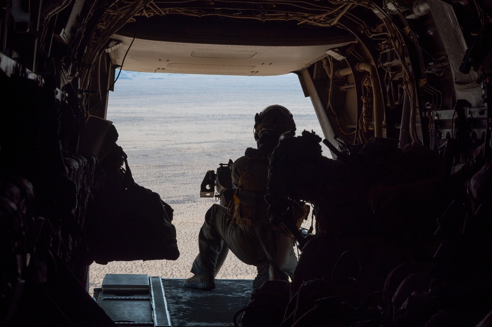 U.S. Air Force Air Commandos and Czech Republic special operations forces members conduct personnel recovery mission