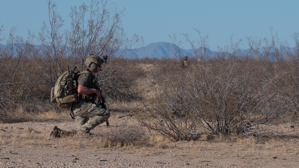 U.S. Air Force Air Commandos and Czech Republic special operations forces members conduct personnel recovery mission