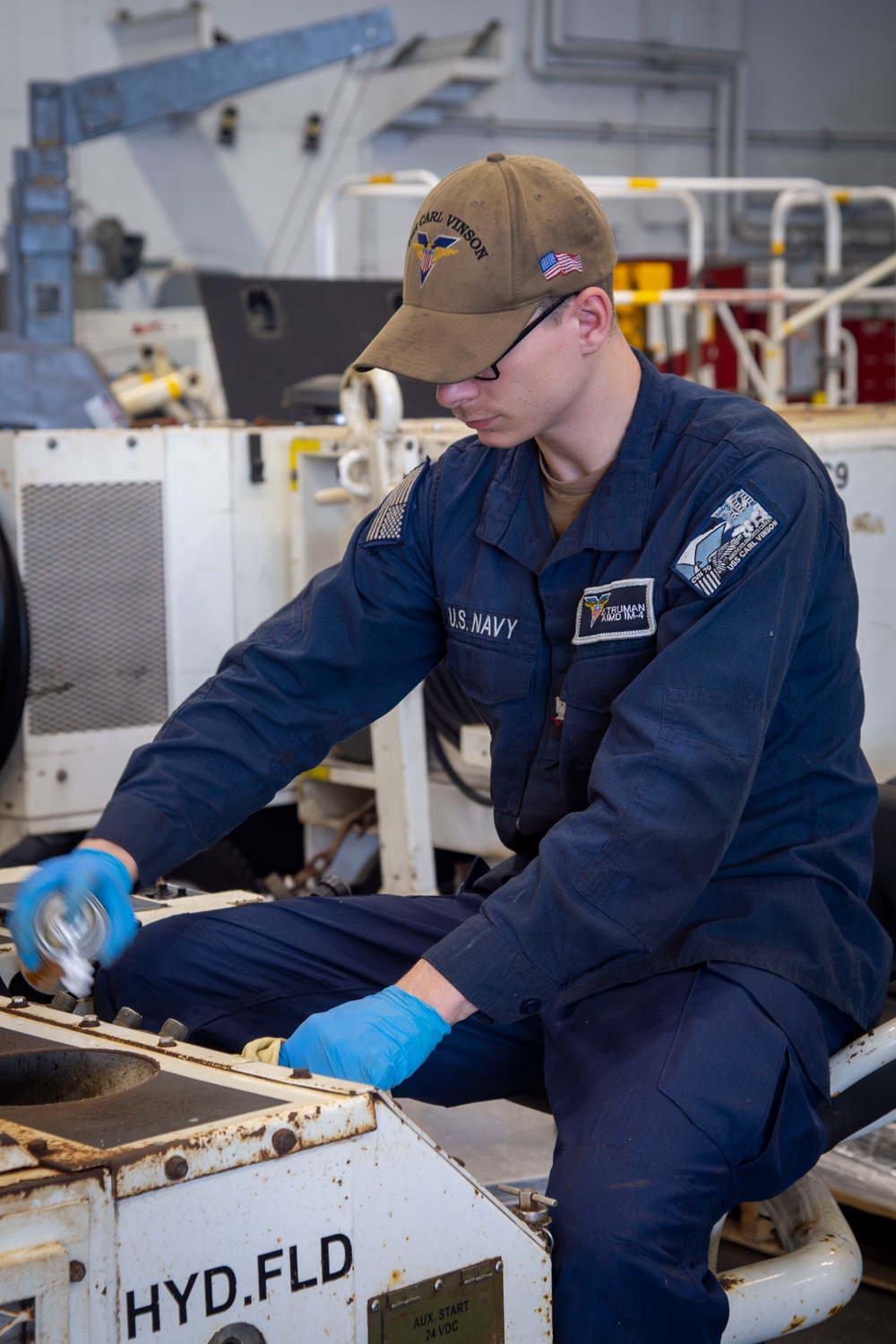 USS Carl Vinson conducts routine operations at sea