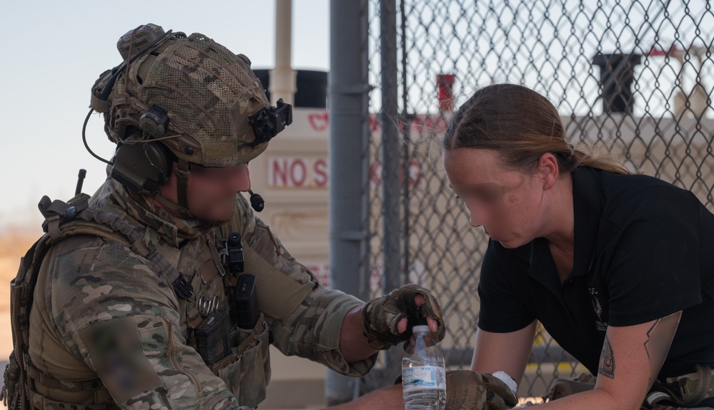 U.S. Air Force Air Commandos and Czech Republic special operations forces members conduct personnel recovery mission