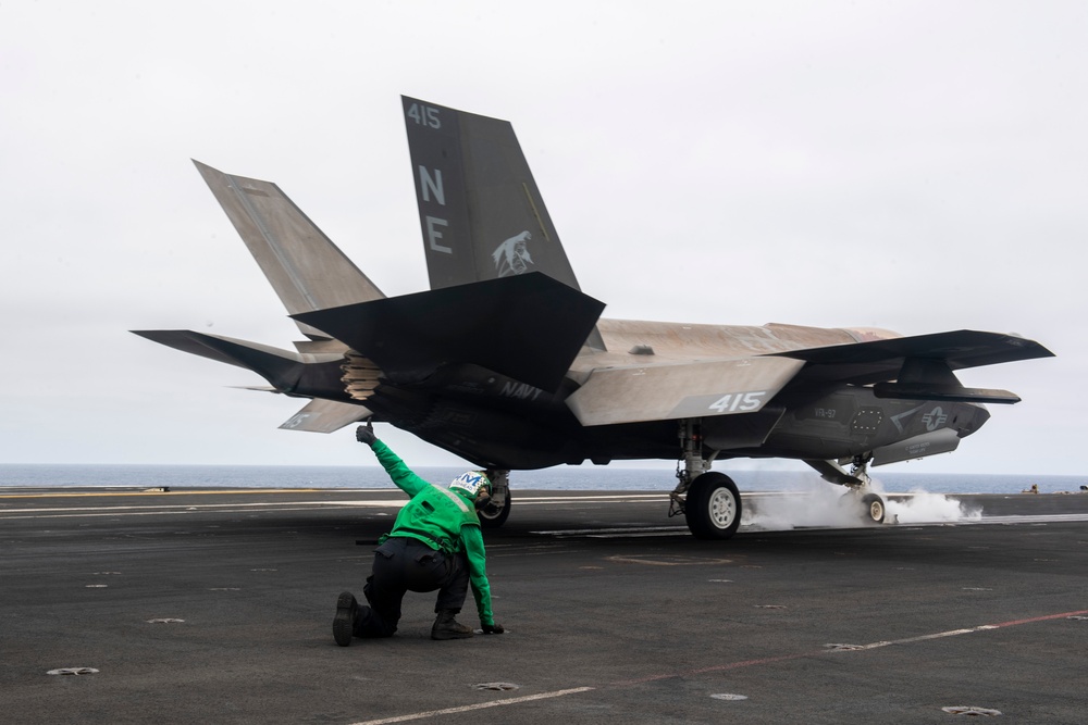 USS Carl Vinson flies off Carrier Air Wing 2