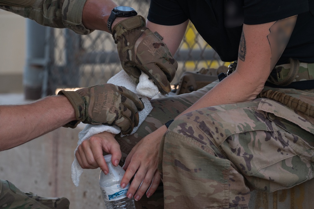 U.S. Air Force Air Commandos and Czech Republic special operations forces members conduct personnel recovery mission