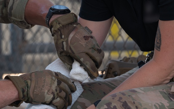 U.S. Air Force Air Commandos and Czech Republic special operations forces members conduct personnel recovery mission