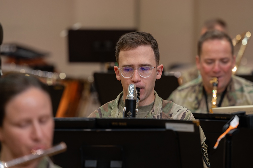 US Army Concert Band rehearsal