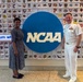 Rear Adm. T. J. Zerr visits NCAA headquarters
