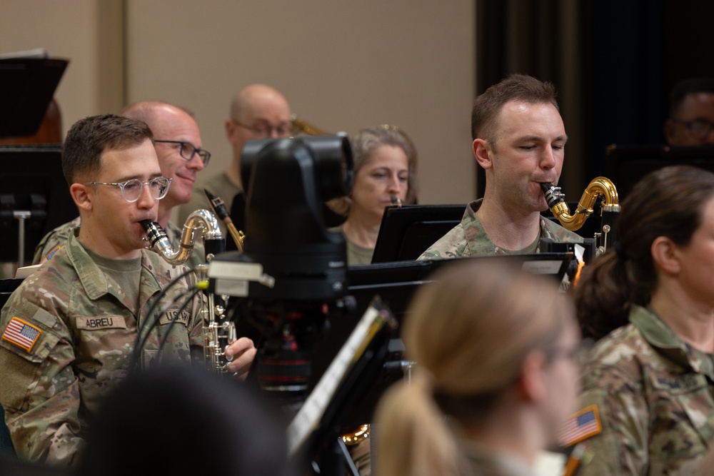 US Army Concert Band rehearsal
