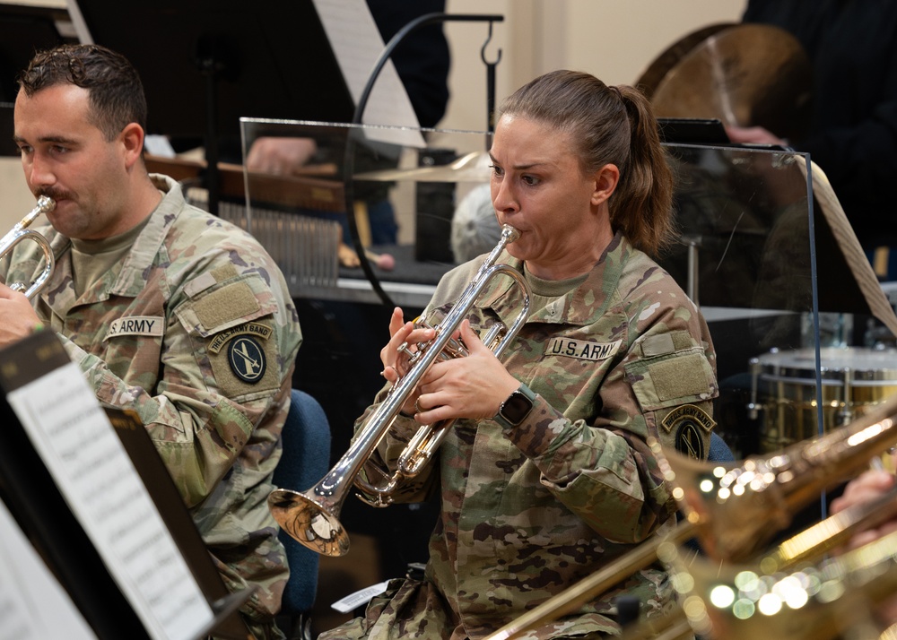 US Army Concert Band rehearsal