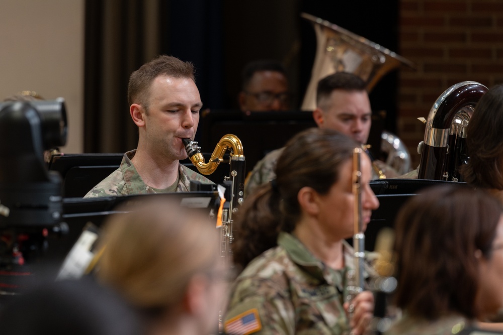 US Army Concert Band rehearsal