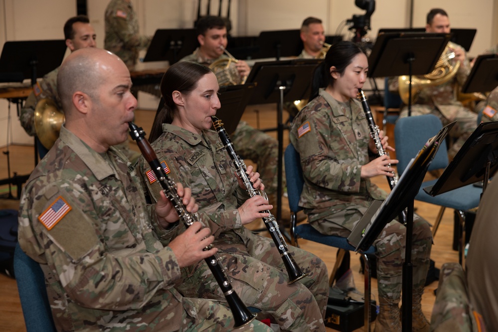 US Army Concert Band rehearsal