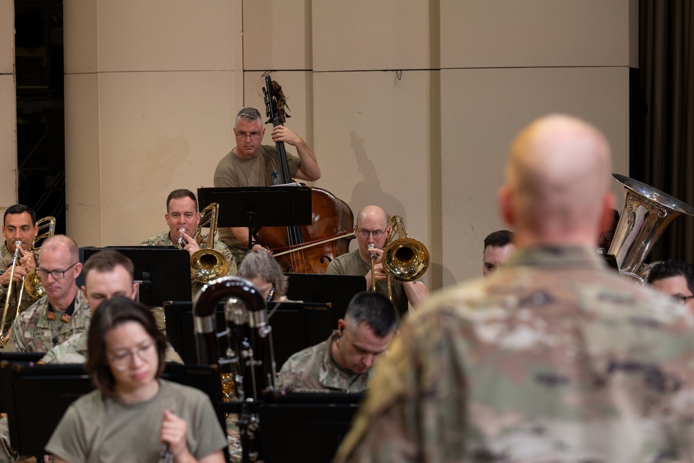 US Army Concert Band rehearsal