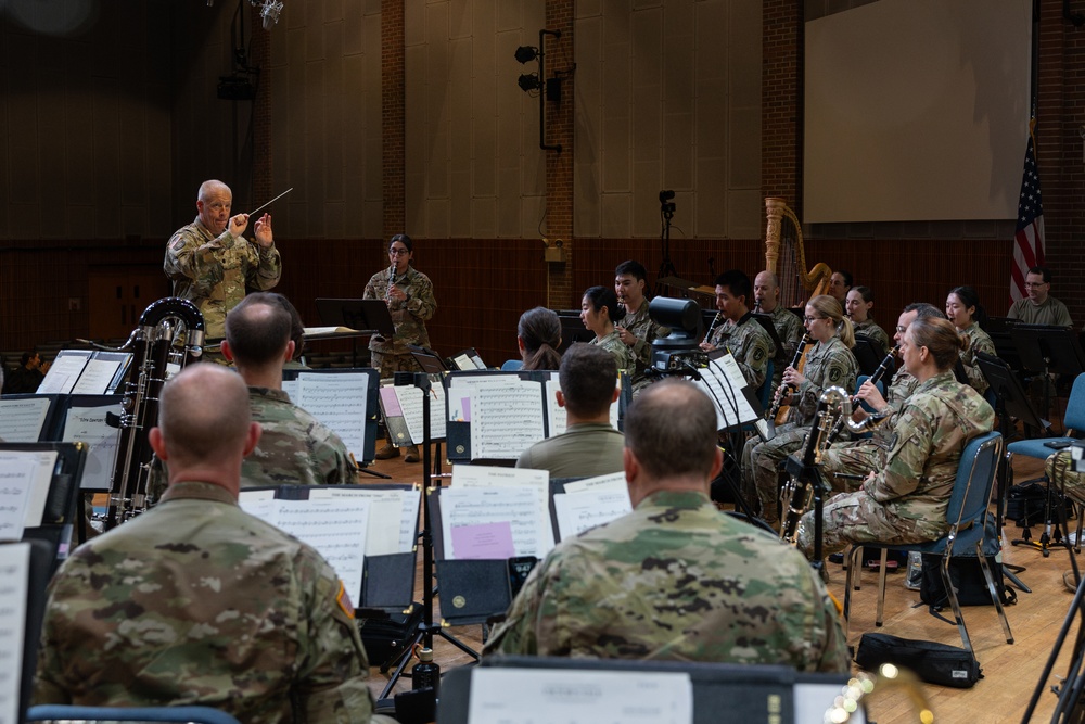 US Army Concert Band rehearsal