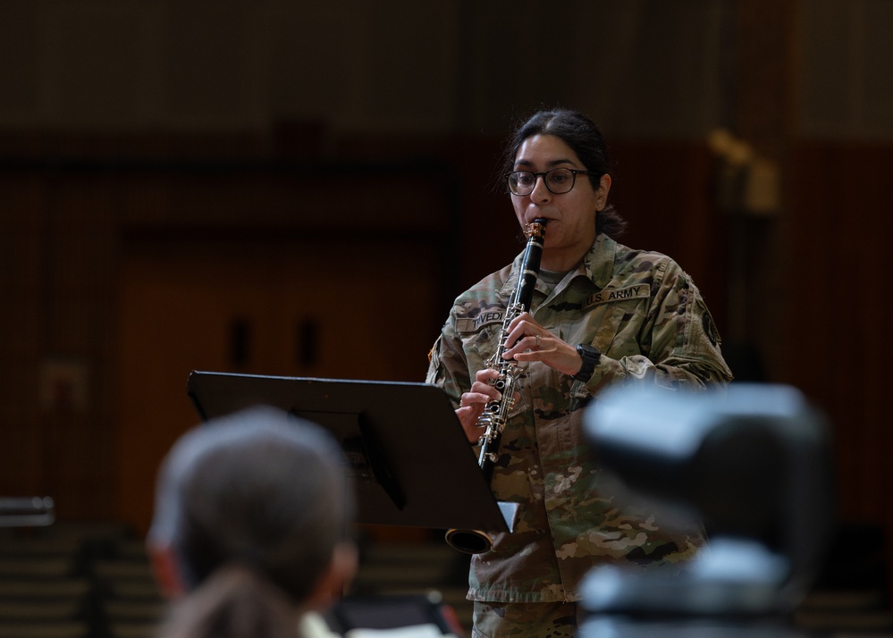 US Army Concert Band rehearsal