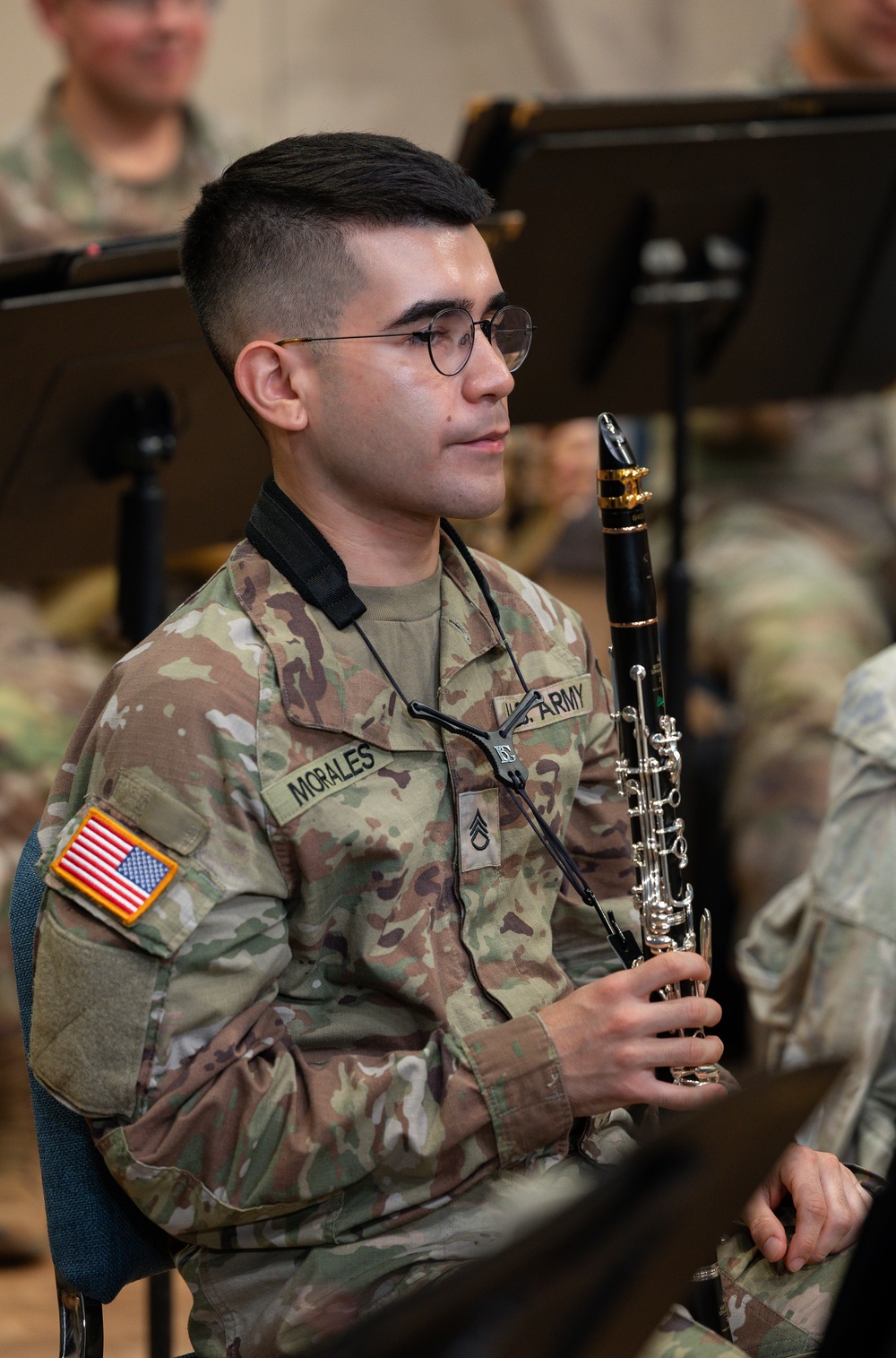 US Army Concert Band rehearsal