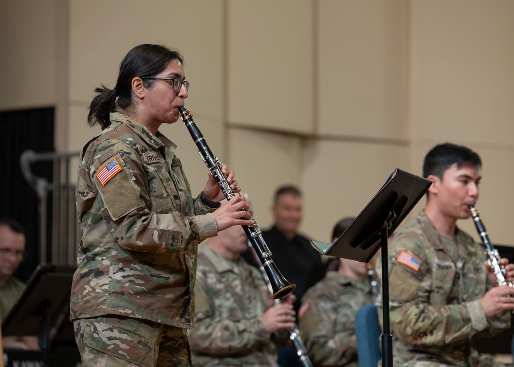 US Army Concert Band rehearsal