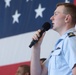 U.S. Coastguardsman Performs the National Anthem at the Corpus Christi Coast Guard City Ceremony