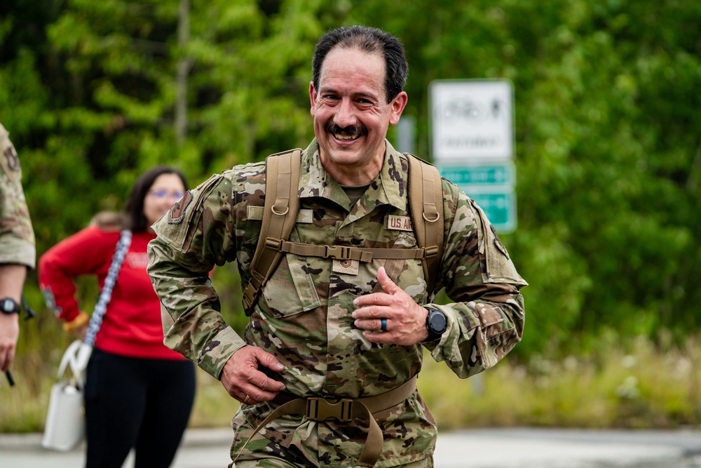 Joint Base Elmendorf-Richardson Soldiers and Airmen Participate in the JBER Norwegian Ruck March