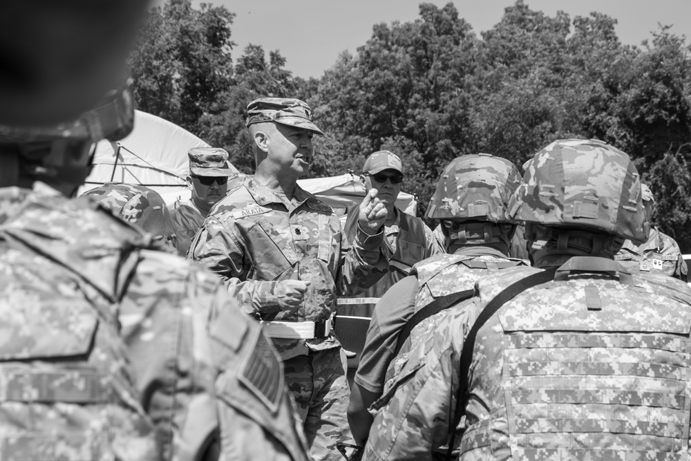 Training at Fort Custer Northern Strike 25-2