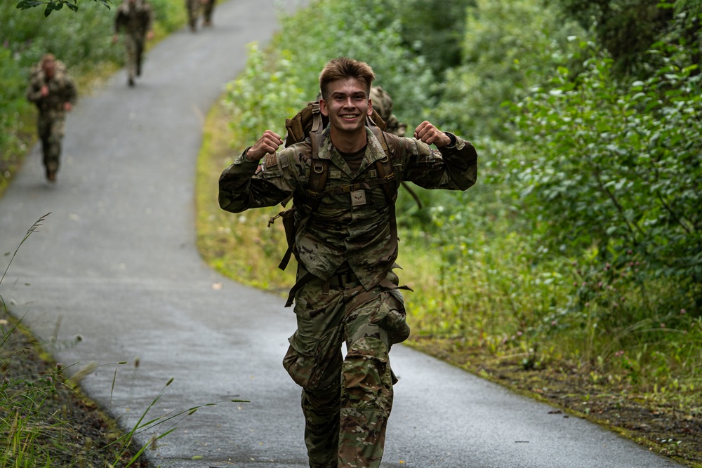 Joint Base Elmendorf-Richardson Soldiers and Airmen Participate in the JBER Norwegian Ruck March