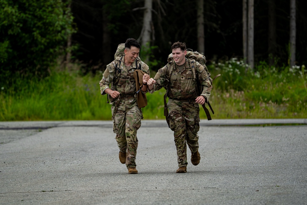 Joint Base Elmendorf-Richardson Soldiers and Airmen Participate in the JBER Norwegian Ruck March
