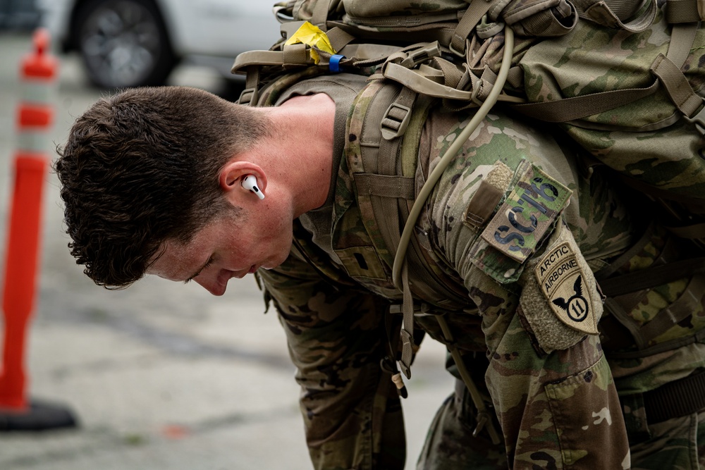 Joint Base Elmendorf-Richardson Soldiers and Airmen Participate in the JBER Norwegian Ruck March