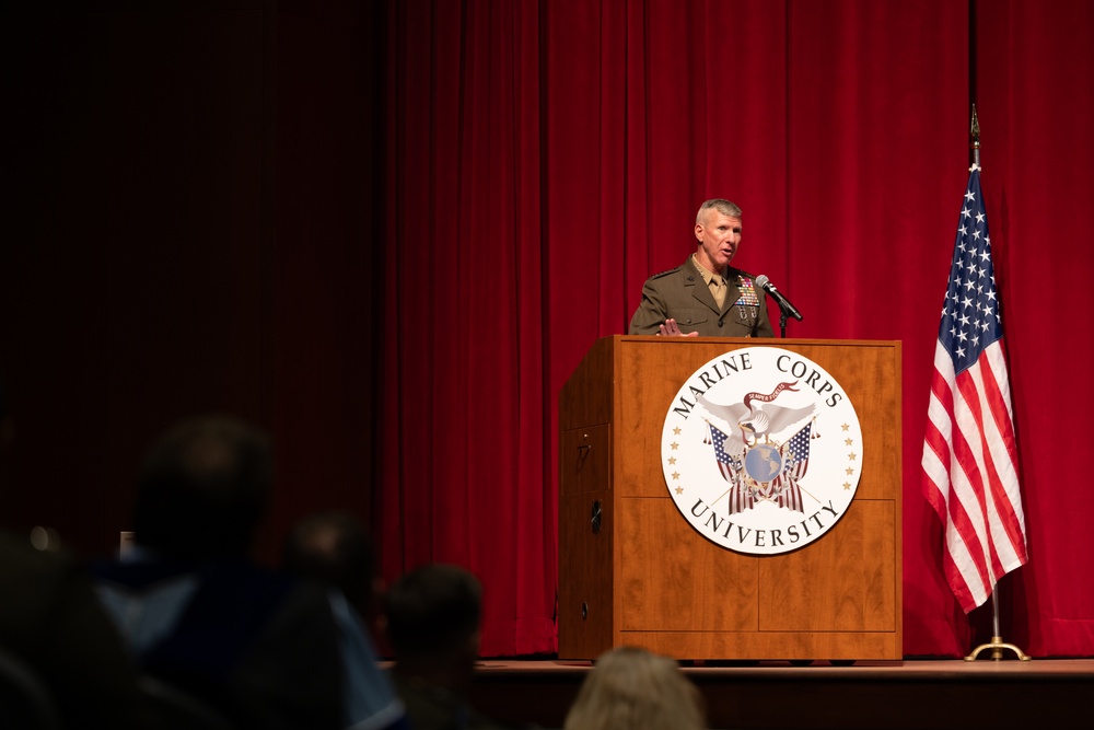 Commandant, Gen. Eric M. Smith attends 2025-2026 Academic Year Convocation Ceremony at MCU