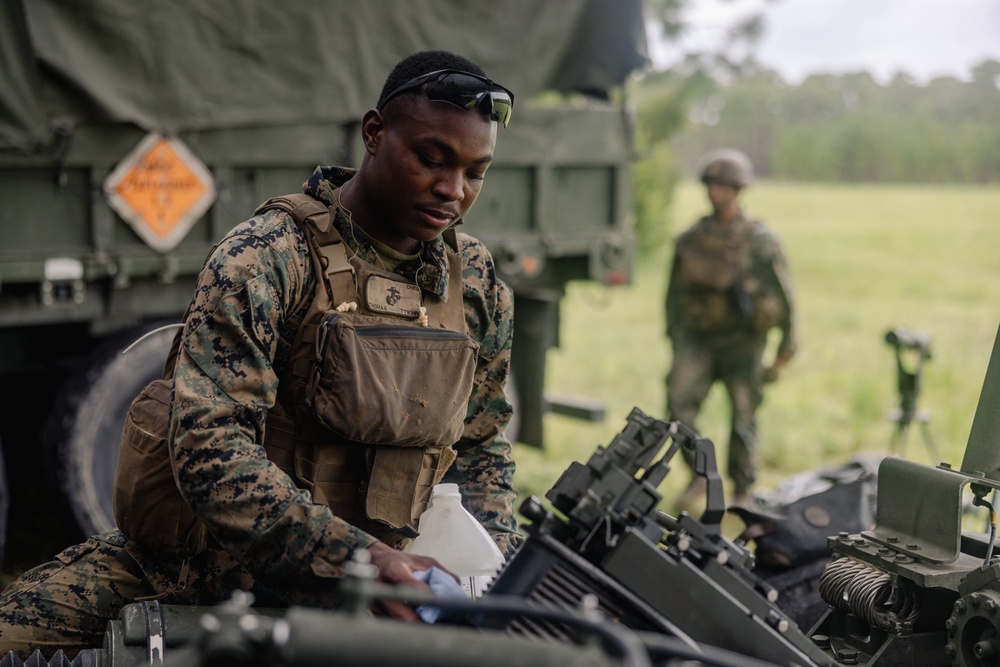 1st Battalion, 10th Marines conduct live-fire range during Burmese Chase 25