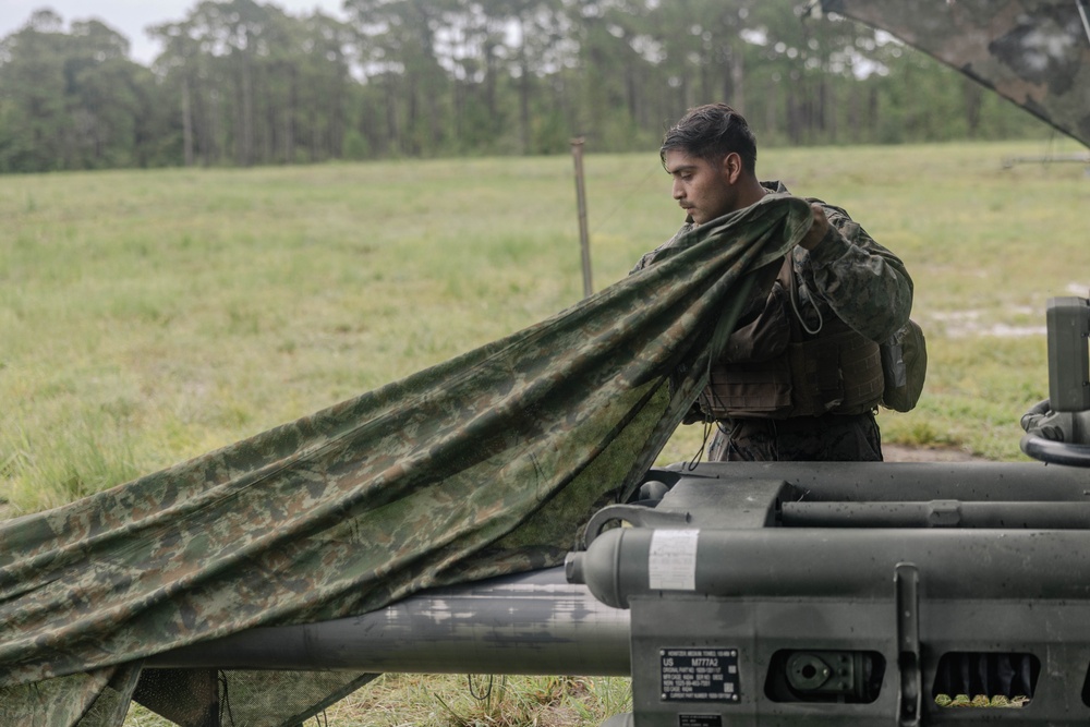 1st Battalion, 10th Marines conduct live-fire range during Burmese Chase 25