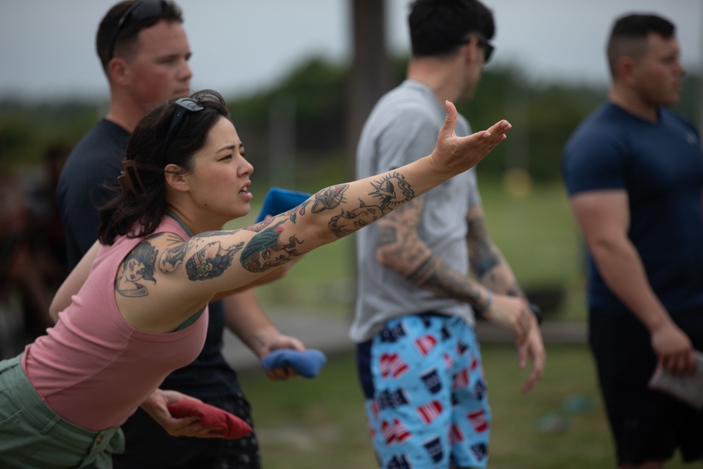 Marine Combat Training Battalion, School of Infantry - East, hosts a Battalion Beach Bash
