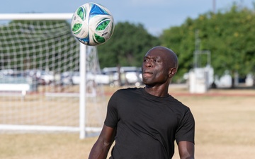 From Ghana’s Streets to an MLS Stadium: Airman Finds Home in Football and Service