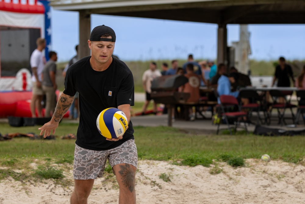 Marine Combat Training Battalion, School of Infantry -- East, hosts a Battalion Beach Bash.