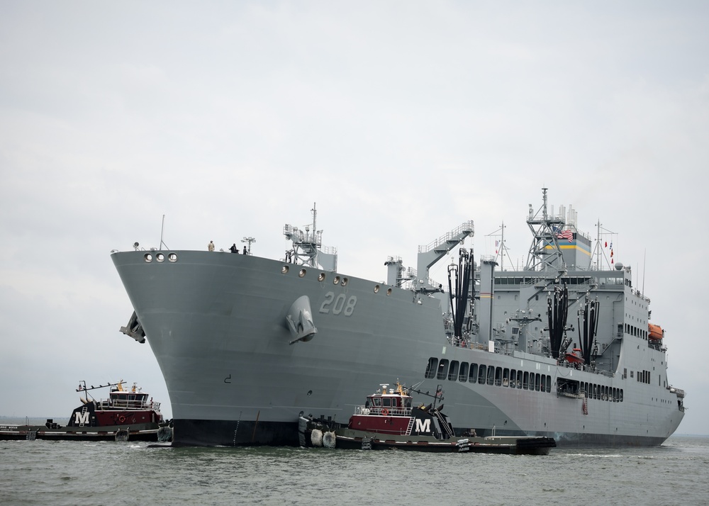 USNS Robert F. Kennedy (T-AO 8) Arrives at Naval Station Norfolk