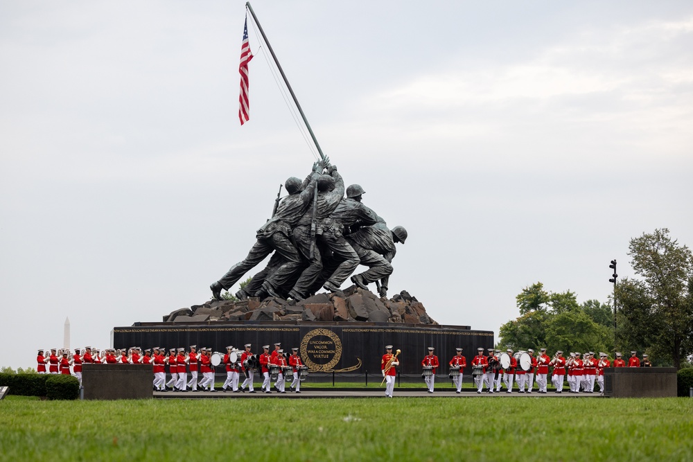 Commandant, Gen. Eric M. Smith attends MLAC Sunset Parade