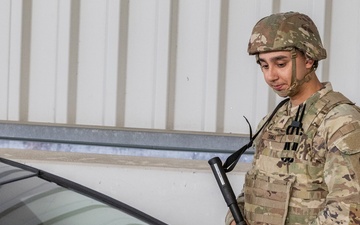 21st TSC Soldiers Support USAG Rheinland-Pfalz  in Force Protection Exercise