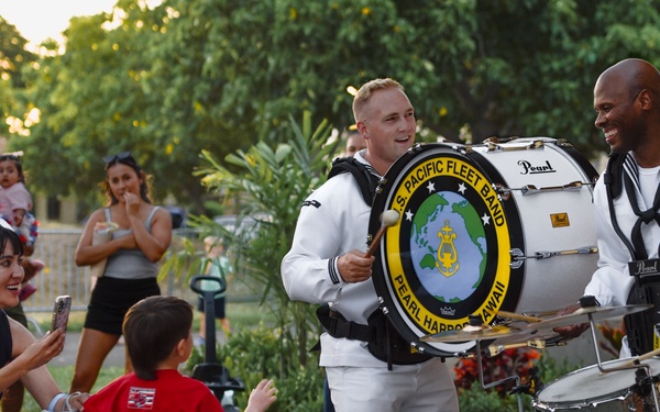 “Big Wave” Brass Band performs for the community