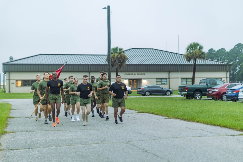 Corporal School Class #7-25 Motivational Run