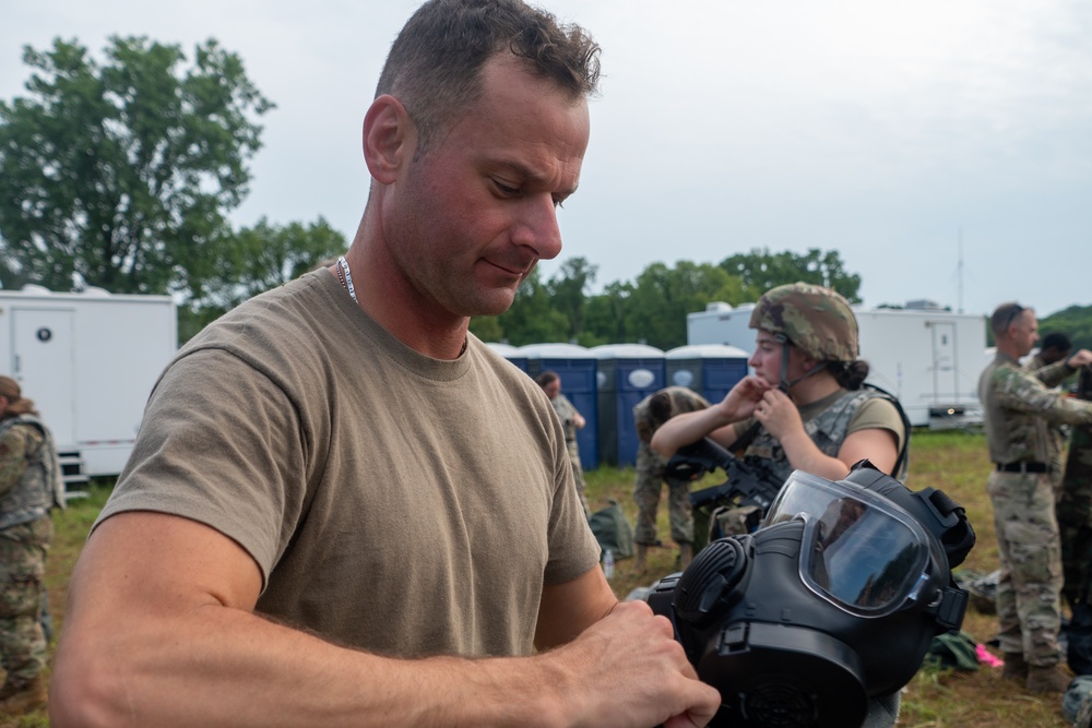 CBRNE training at Fort Custer Northern Strike 25-2