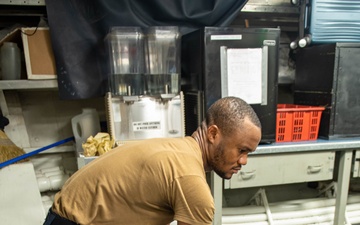 Ronald Reagan Sailors Apply New Deck Coating