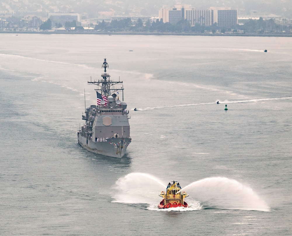USS Princeton returns to San Diego
